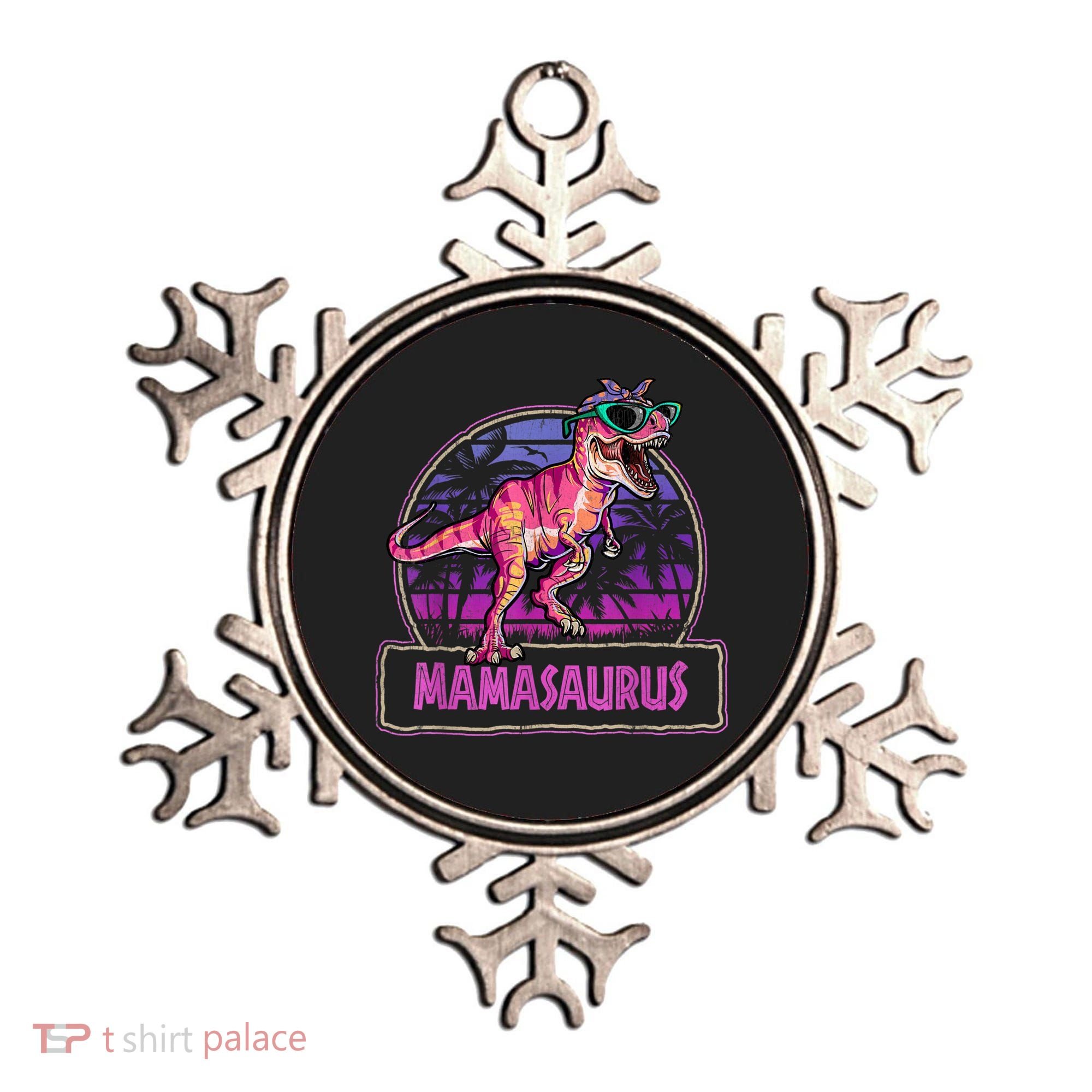 Mamasaurus T Rex Mama Saurus Women Dinosaur Family Matching Ornament