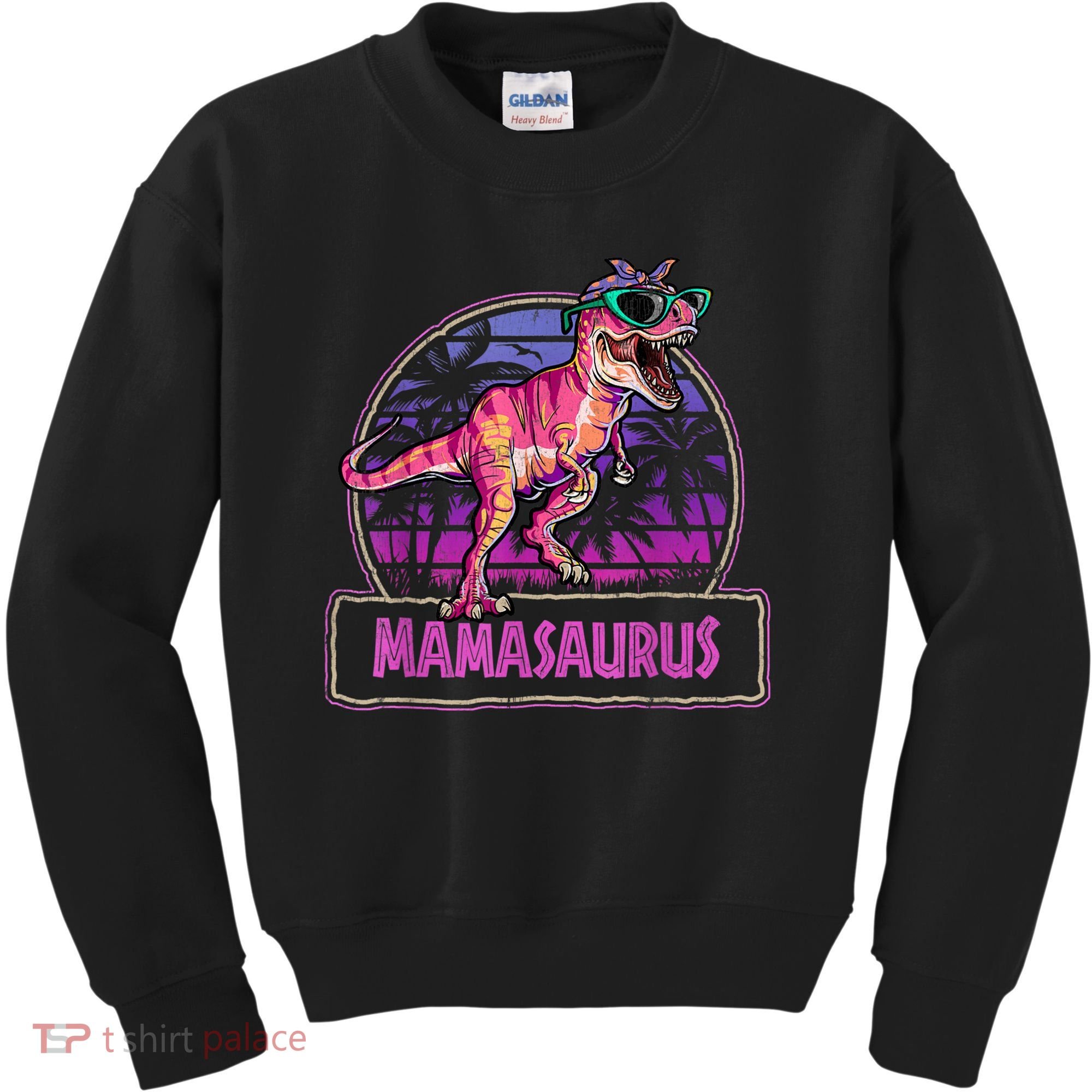 Mamasaurus T Rex Mama Saurus Women Dinosaur Family Matching Kids Sweatshirt