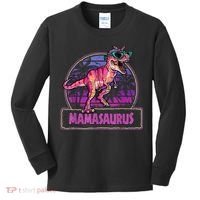 Mamasaurus T Rex Mama Saurus Women Dinosaur Family Matching Kids Long Sleeve Shirt thumb 0