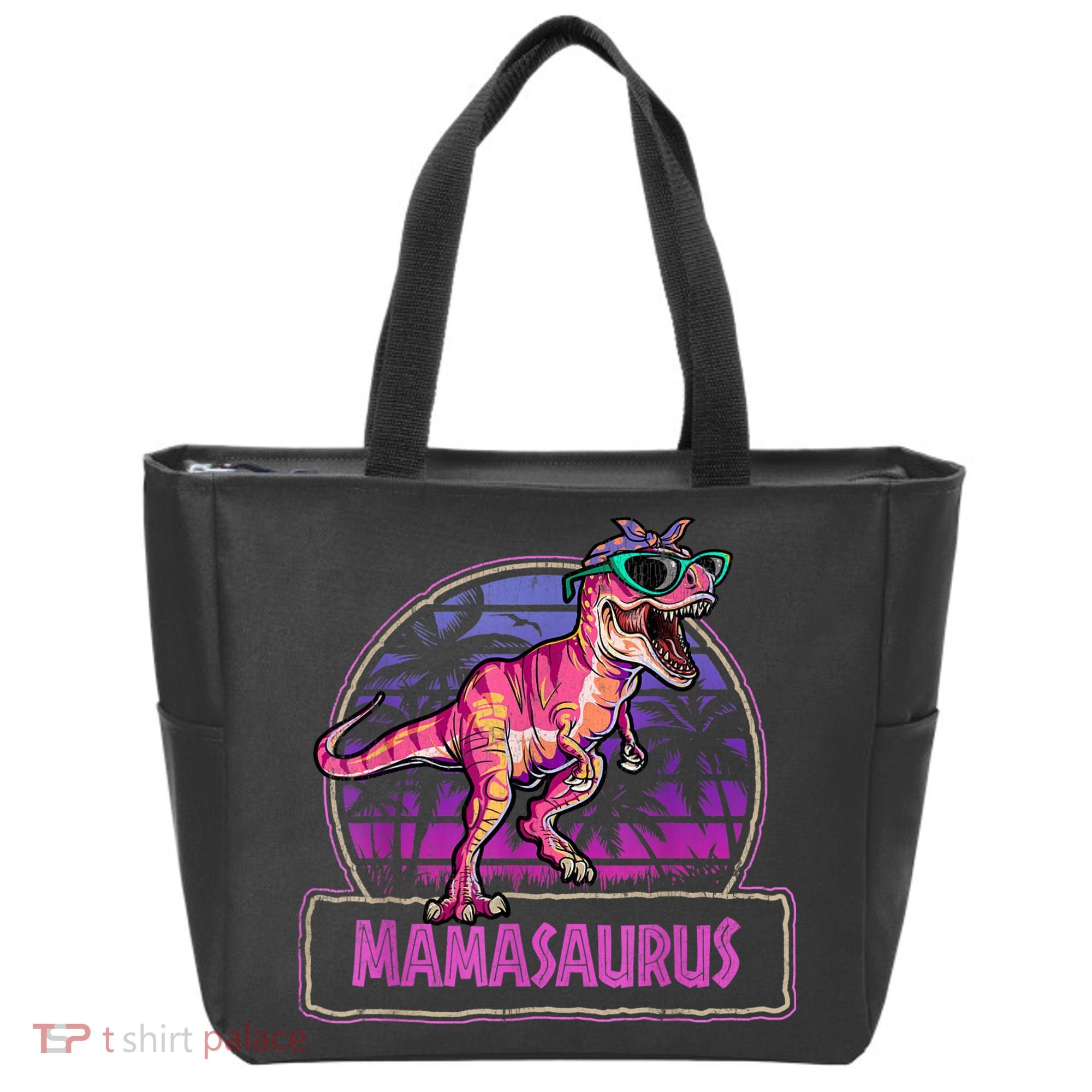 Mamasaurus T Rex Mama Saurus Women Dinosaur Family Matching Tote Bag
