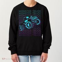 Monster Truck Retro Women's Sweatshirt thumb 0