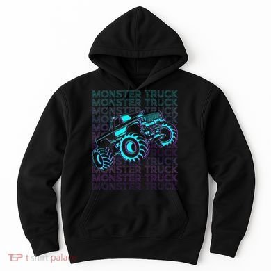 Monster Truck Retro Hoodie
