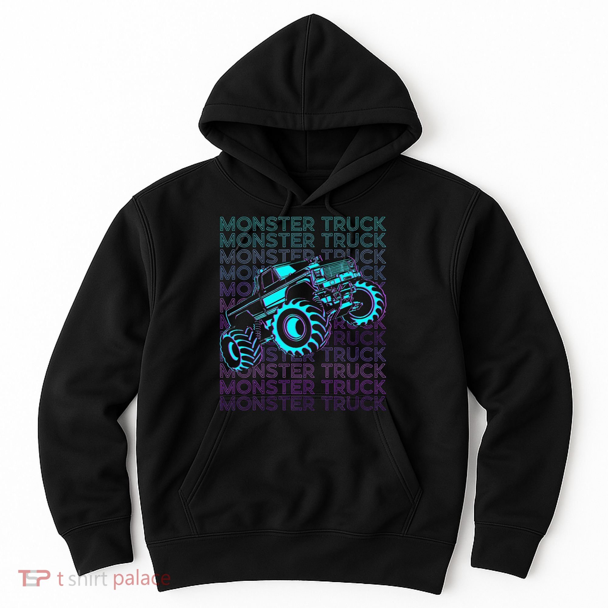 Monster Truck Retro Hoodie