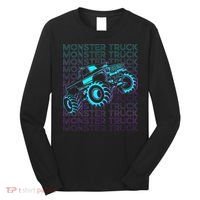Monster Truck Retro Long Sleeve Shirt thumb 0