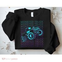 Monster Truck Retro Sweatshirt thumb 2