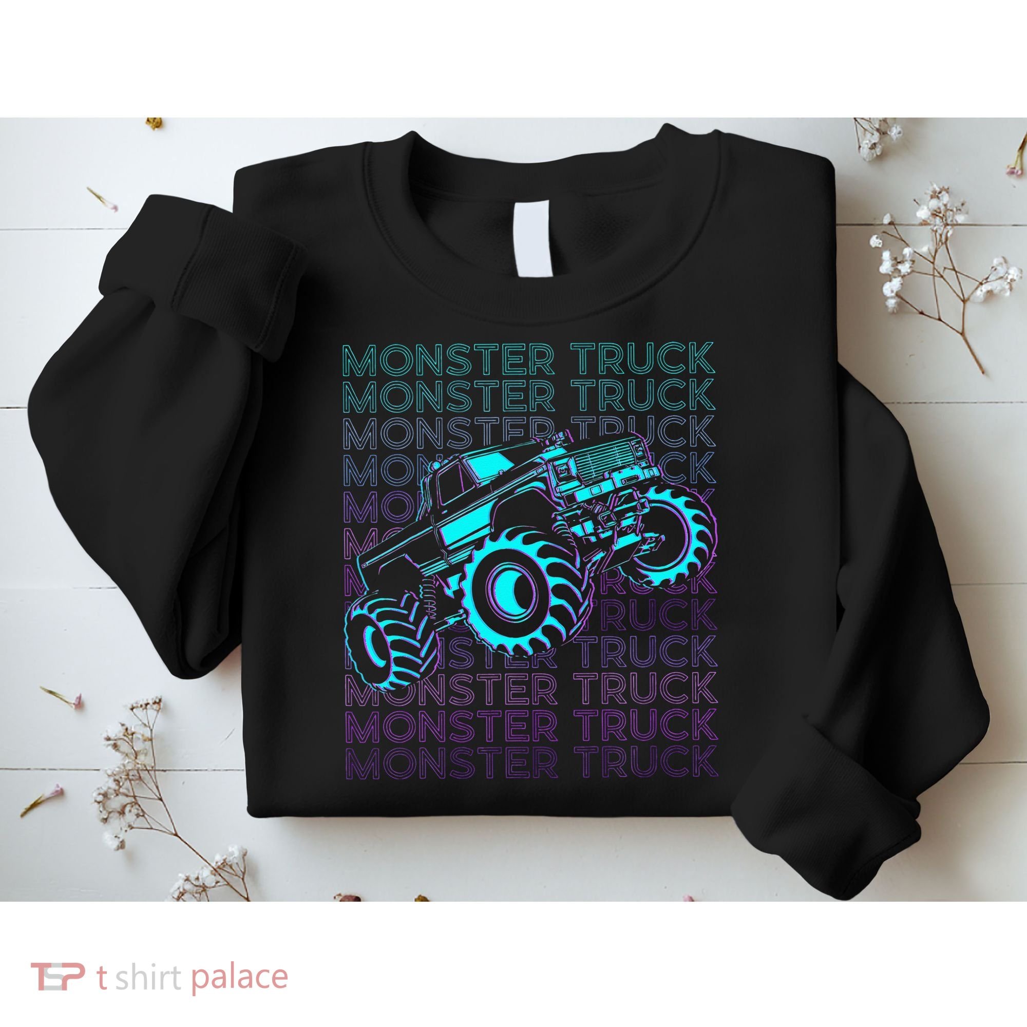 Monster Truck Retro Sweatshirt