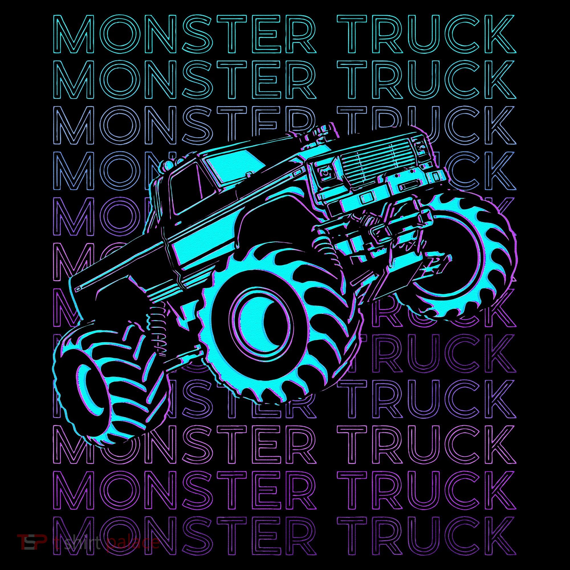 Monster Truck Retro Sweatshirt