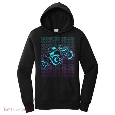 Monster Truck Retro Women's Hoodie