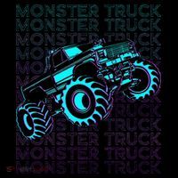 Monster Truck Retro Women's Hoodie thumb 2