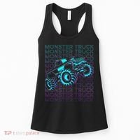 Monster Truck Retro Women's Tank Top thumb 0