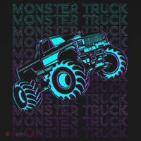 Monster Truck Retro Toddler Hoodie thumb 2