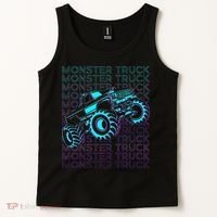Monster Truck Retro Tank Top thumb 2