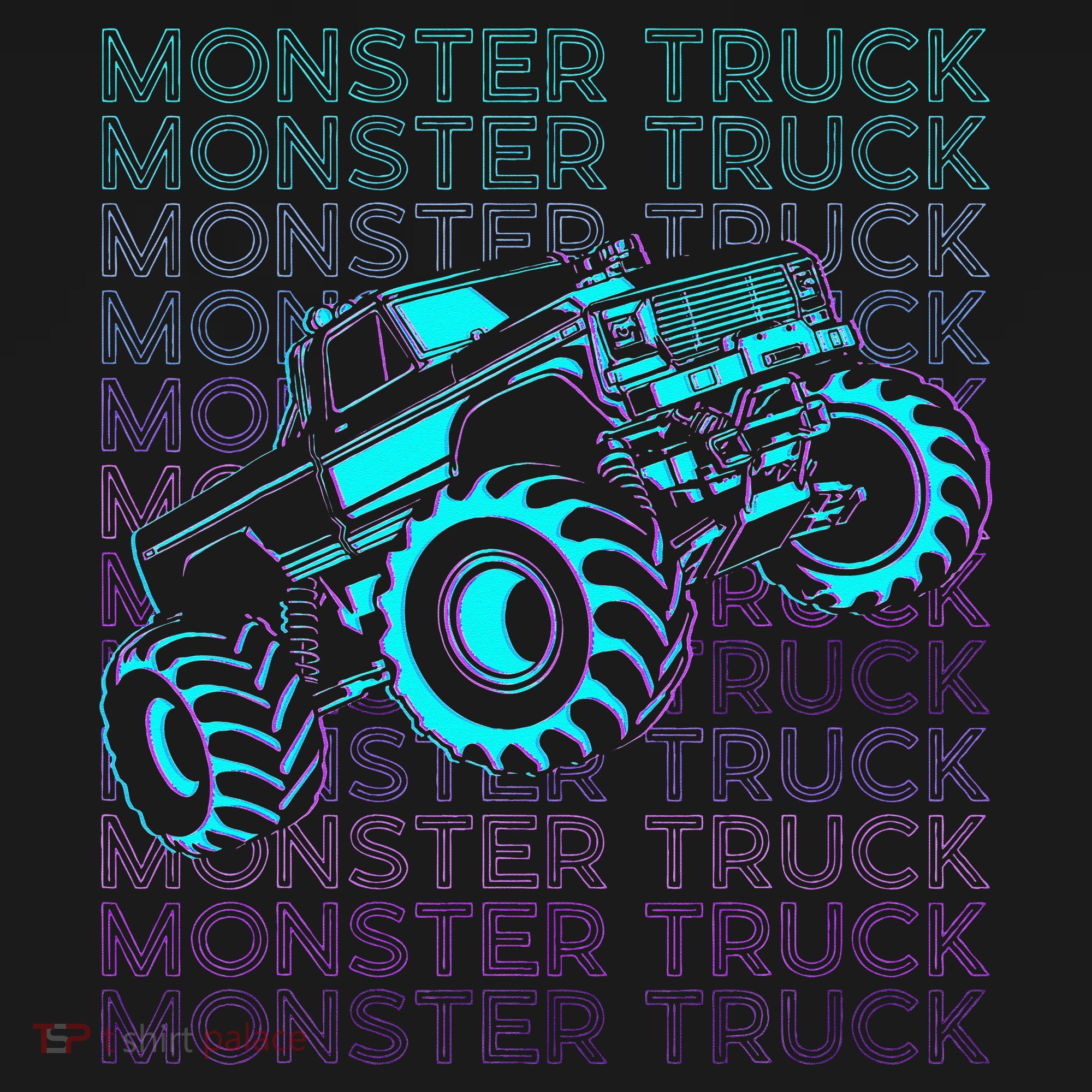 Monster Truck Retro Tank Top