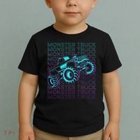 Monster Truck Retro Toddler T-Shirt thumb 2