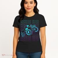 Monster Truck Retro Women's T-Shirt thumb 4