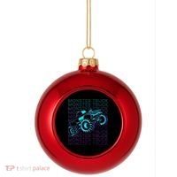 Monster Truck Retro Plastic Christmas Ball Ornament thumb 0