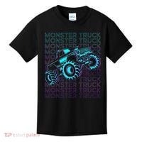 Monster Truck Retro Kids T-Shirt thumb 0