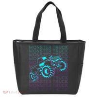 Monster Truck Retro Tote Bag thumb 0