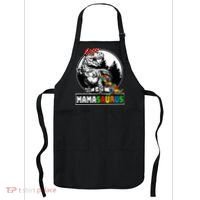 Mamasaurus T Rex Dinosaur Mama Saurus Autism Awareness Apron thumb 0