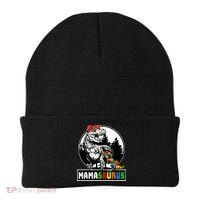 Mamasaurus T Rex Dinosaur Mama Saurus Autism Awareness Beanie thumb 0