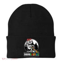 Mamasaurus T Rex Dinosaur Mama Saurus Autism Awareness Beanie thumb 0