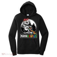Mamasaurus T Rex Dinosaur Mama Saurus Autism Awareness Women's Hoodie thumb 0