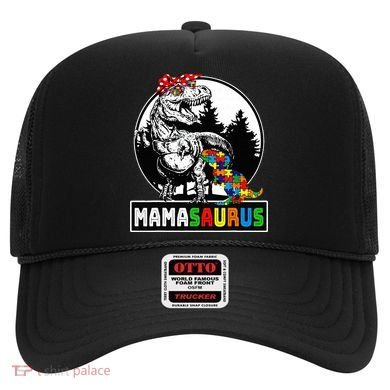 Mamasaurus T Rex Dinosaur Mama Saurus Autism Awareness Hat