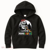 Mamasaurus T Rex Dinosaur Mama Saurus Autism Awareness Kids Hoodie thumb 0