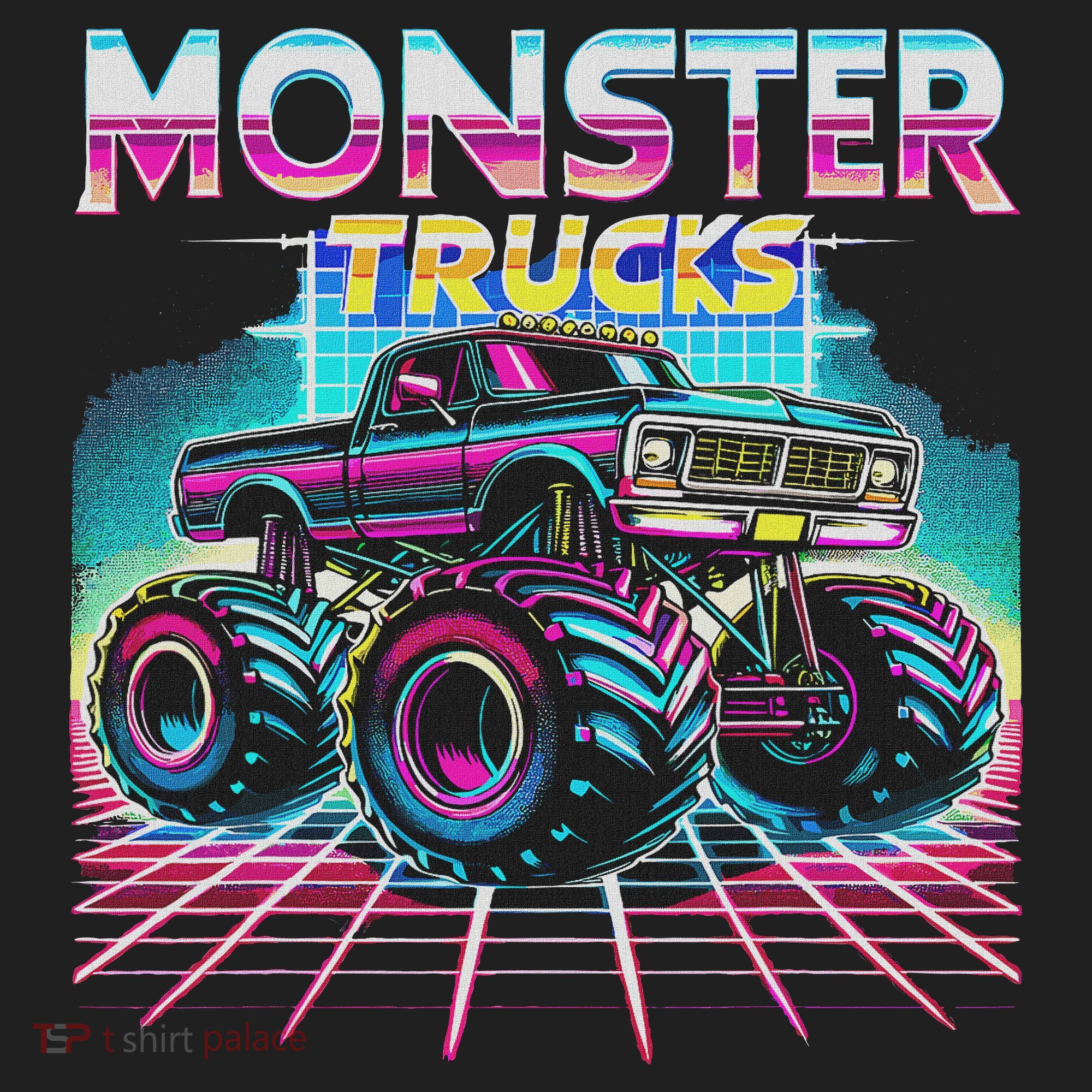 Monster Truck Retro Monster Trucks Women's Sweatshirt