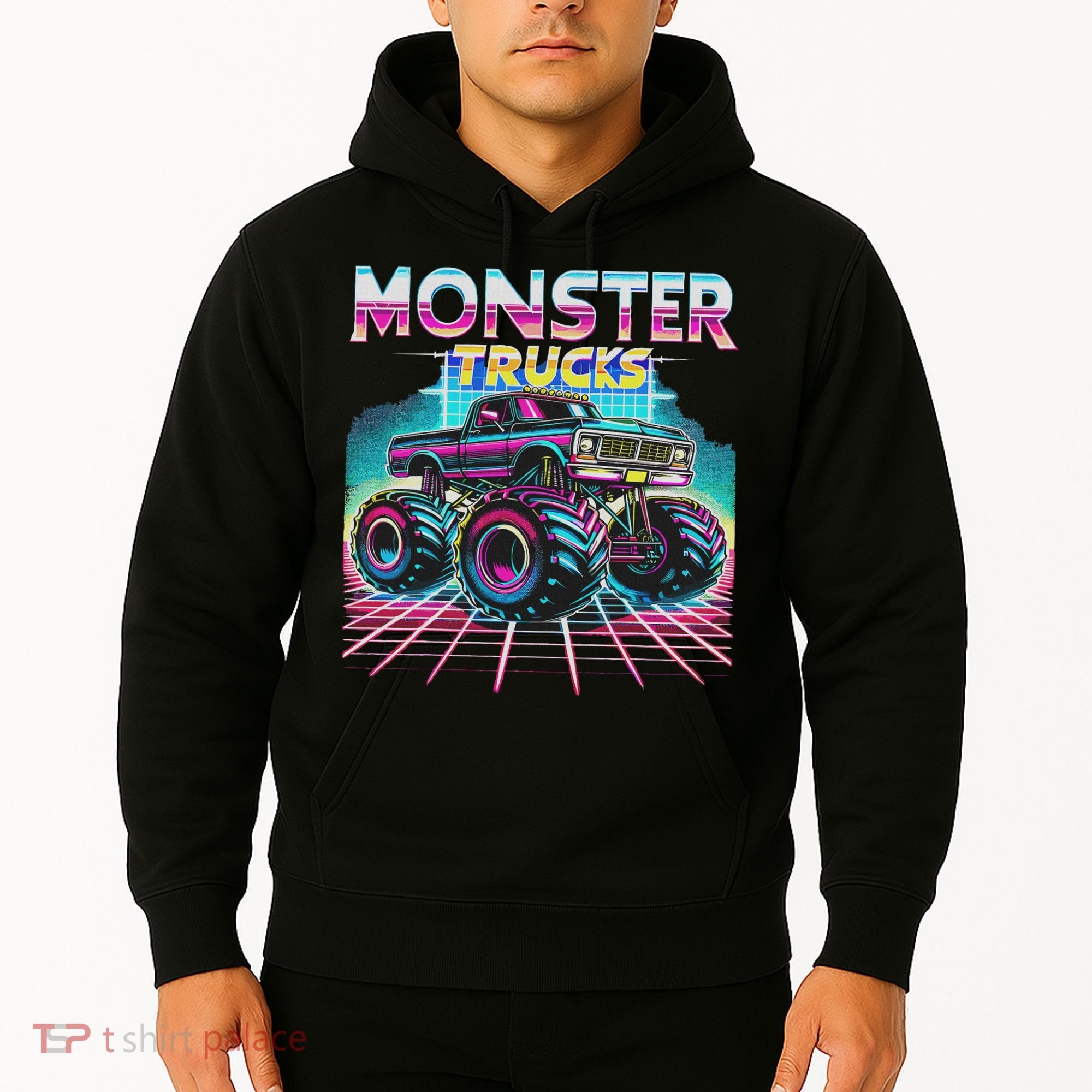 Monster Truck Retro Monster Trucks Hoodie