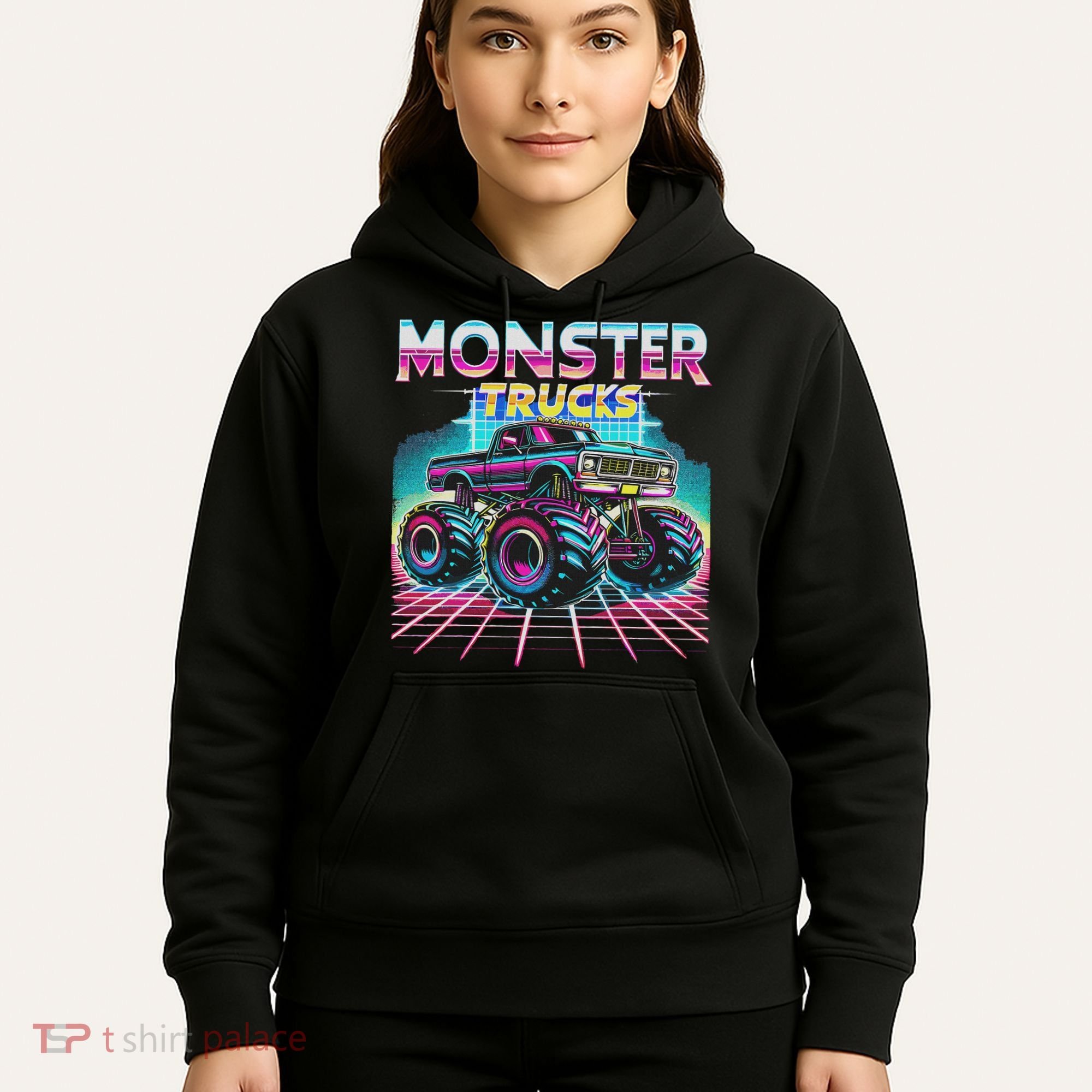 Monster Truck Retro Monster Trucks Hoodie