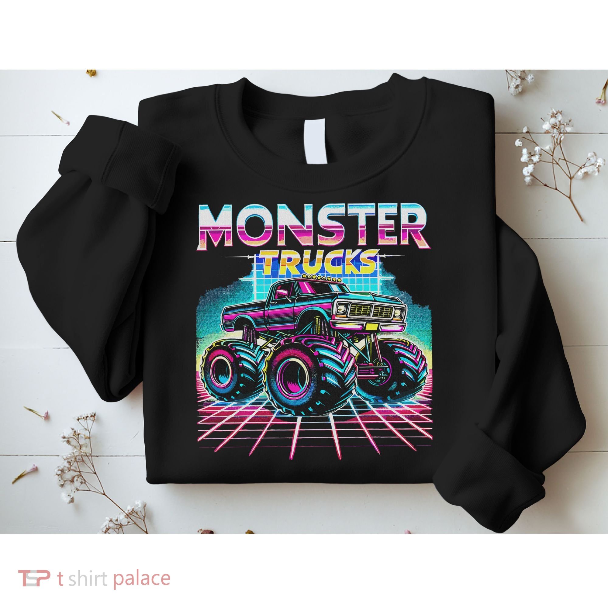 Monster Truck Retro Monster Trucks Sweatshirt
