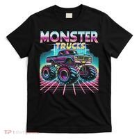 Monster Truck Retro Monster Trucks T-Shirt thumb 0