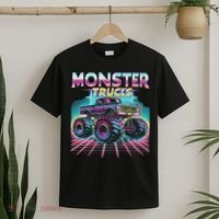 Monster Truck Retro Monster Trucks T-Shirt thumb 2