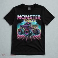 Monster Truck Retro Monster Trucks T-Shirt thumb 5