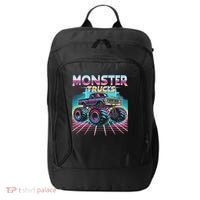 Monster Truck Retro Monster Trucks City Backpack thumb 0