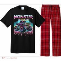 Monster Truck Retro Monster Trucks Pajama Set thumb 0