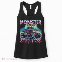 Monster Truck Retro Monster Trucks Women's Tank Top thumb 0