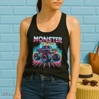 Monster Truck Retro Monster Trucks Women's Tank Top thumb 2