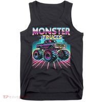 Monster Truck Retro Monster Trucks Tank Top thumb 0