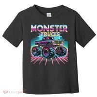 Monster Truck Retro Monster Trucks Toddler T-Shirt thumb 0