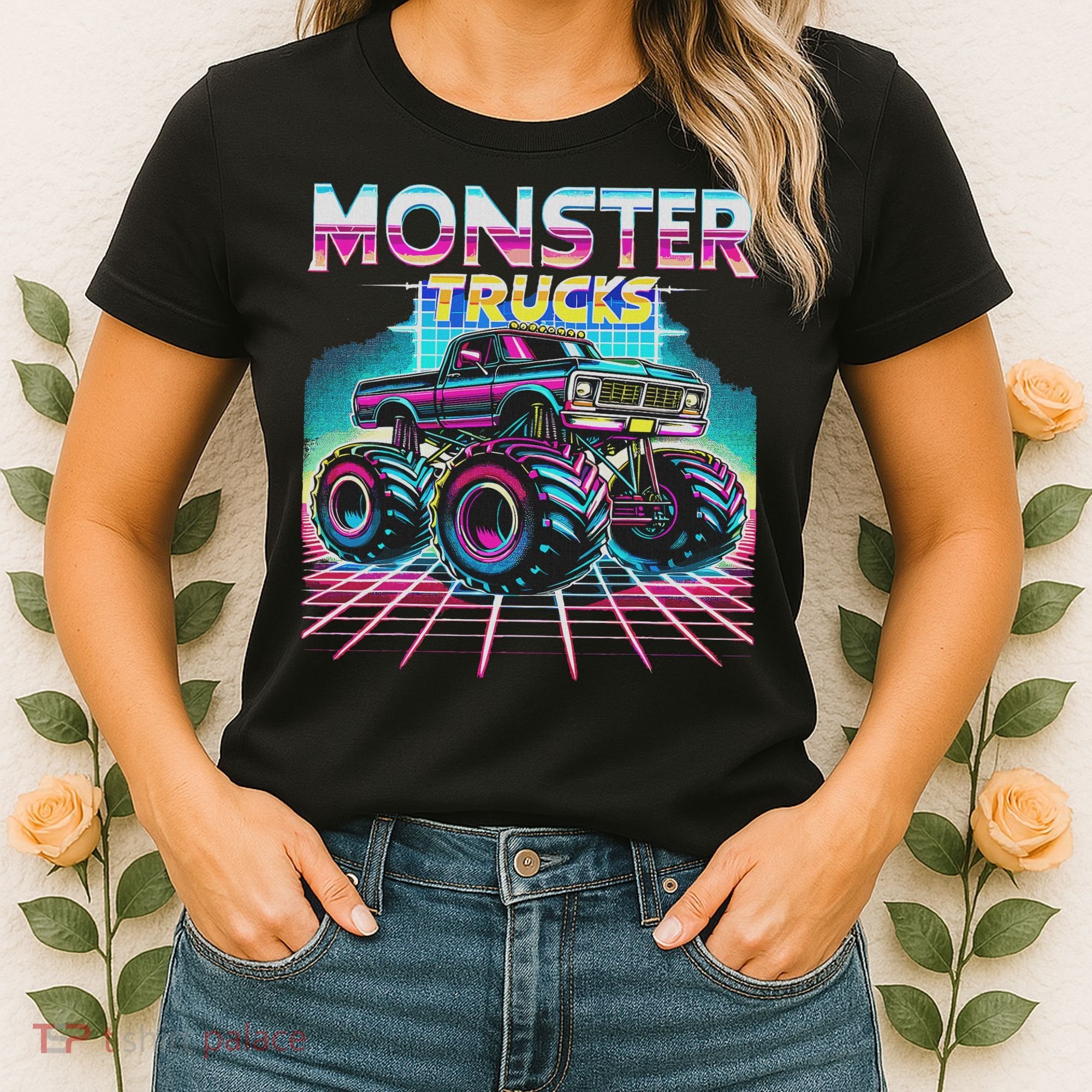 Monster Truck Retro Monster Trucks Women's T-Shirt
