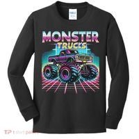 Monster Truck Retro Monster Trucks Kids Long Sleeve Shirt thumb 0