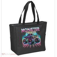 Monster Truck Retro Monster Trucks Tote Bag thumb 2