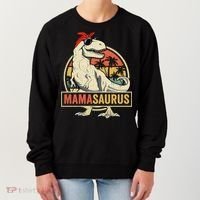 Mamasaurus T Rex Dinosaur Mama Saurus Family Matching Gift Women's Sweatshirt thumb 0