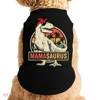 Mamasaurus T Rex Dinosaur Mama Saurus Family Matching Gift Doggie Tank thumb 0