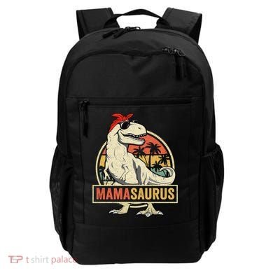 Mamasaurus T Rex Dinosaur Mama Saurus Family Matching Gift Backpack
