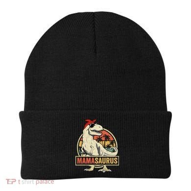 Mamasaurus T Rex Dinosaur Mama Saurus Family Matching Gift Beanie