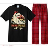 Mamasaurus T Rex Dinosaur Mama Saurus Family Matching Gift Pajama Set thumb 0