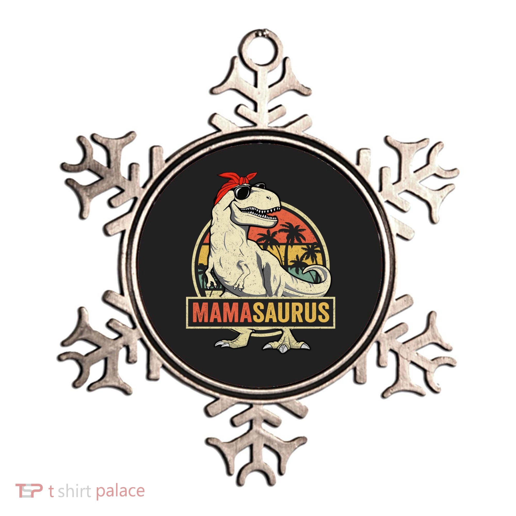Mamasaurus T Rex Dinosaur Mama Saurus Family Matching Gift Ornament